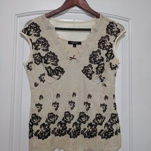 Karen Kane brocade shirt.  Size M